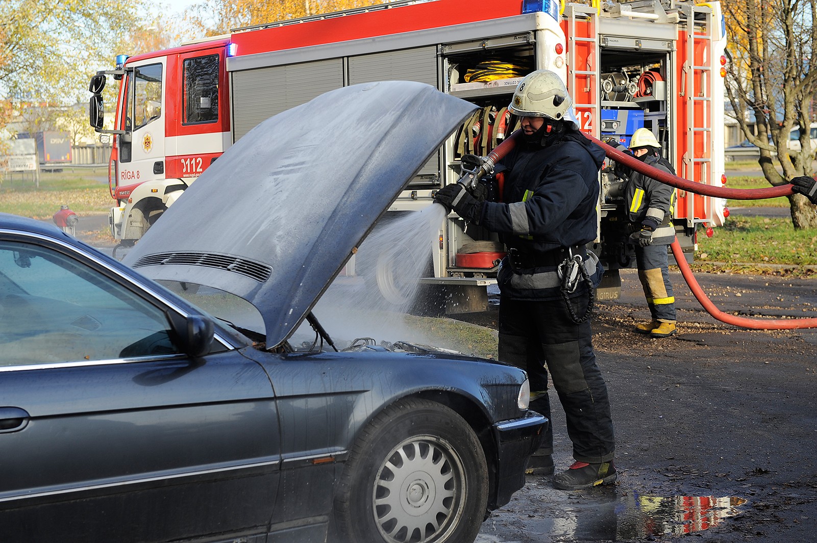 Jau bērniem māca par pareizu rīcību pēc satiksmes negadījumiem