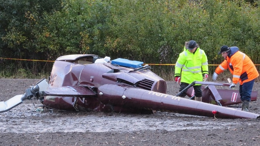 Liepājas rallija laikā avarējušā helikoptera pilotu izraksta no slimnīcas