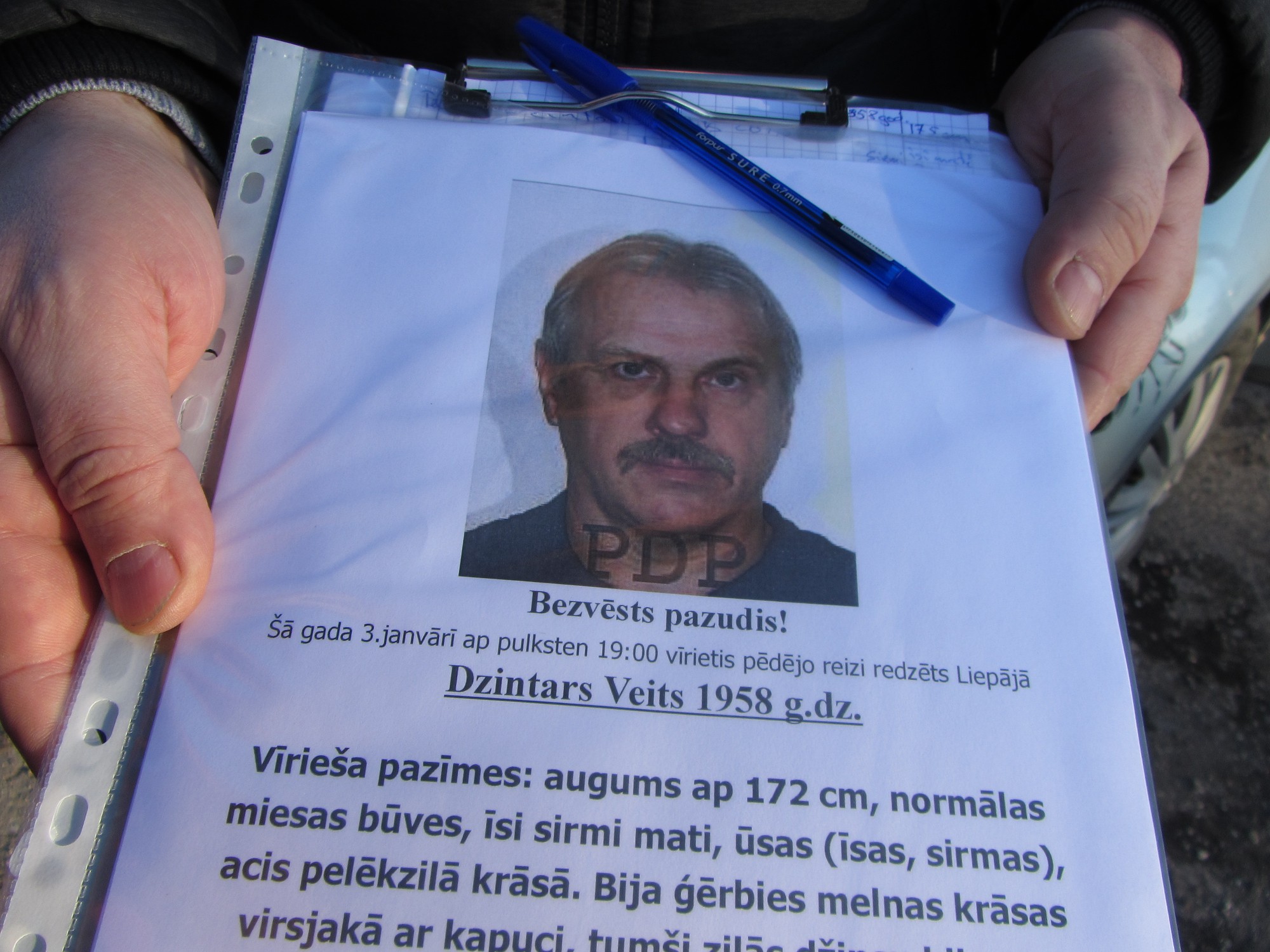 Pazudušā Dzintara Veita tālrunis pēdējoreiz fiksēts kāpās Dienvidrietumu rajonā, vīrietis joprojām nav atrasts