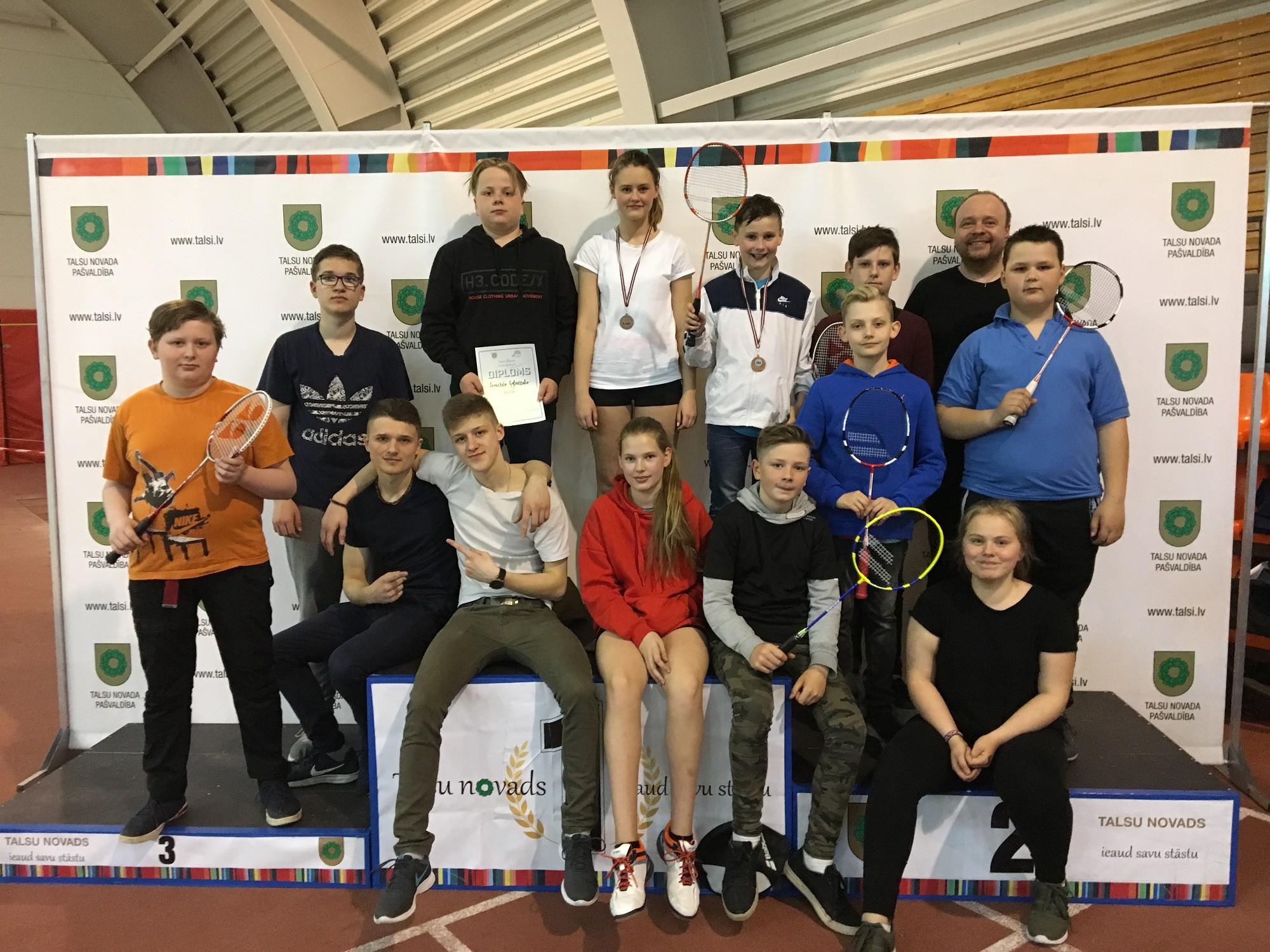 Badmintona kausā visu medaļu komplektu izcīna Granovskis