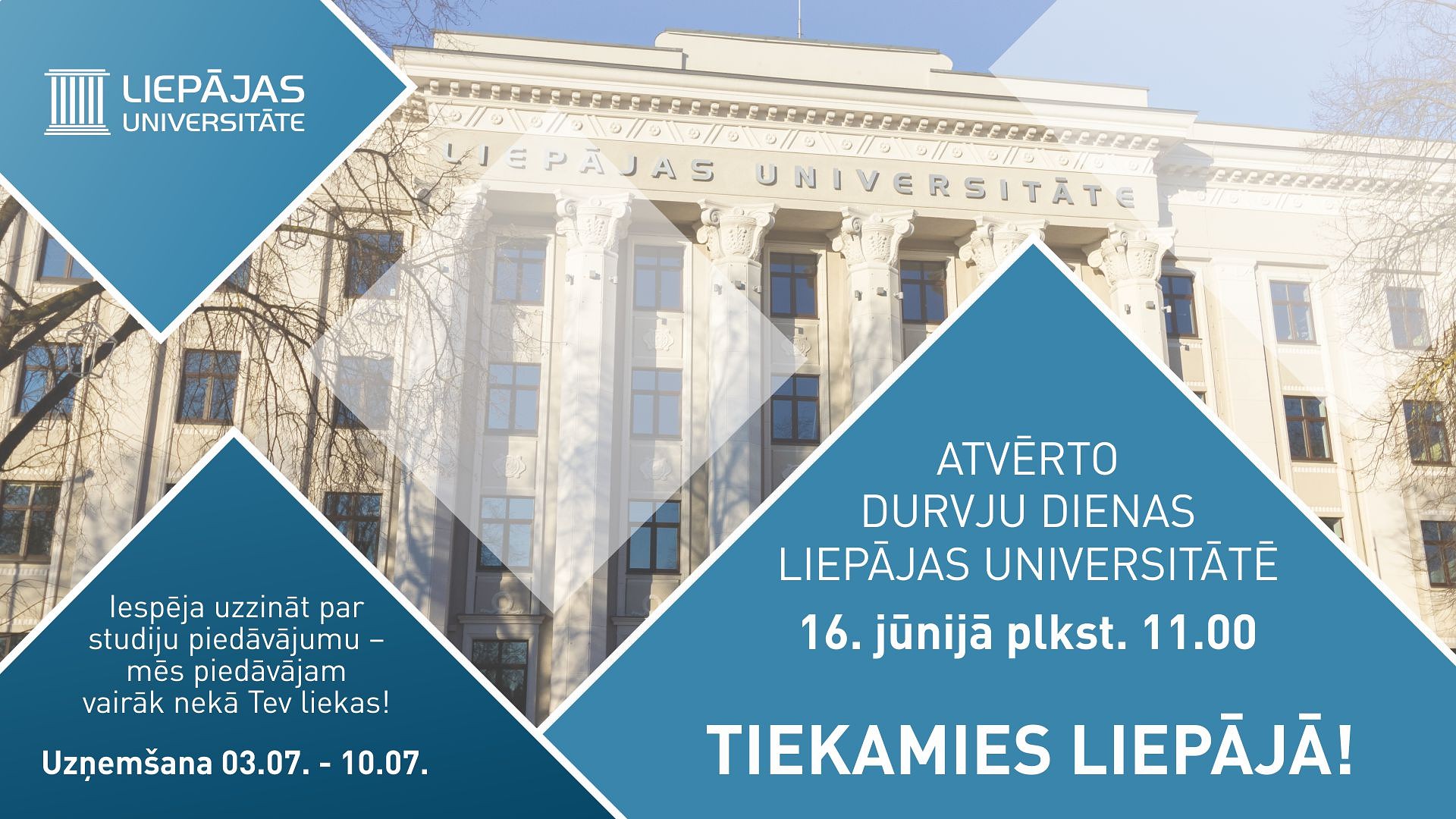 Liepājas Universitāte aicina uz Atvērto durvju dienu