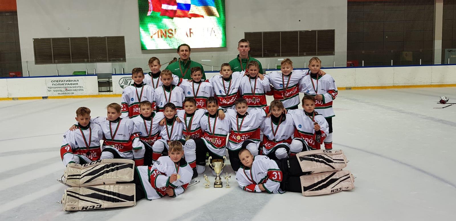 U-11 hokejisti uzvar turnīrā Baltkrievijā