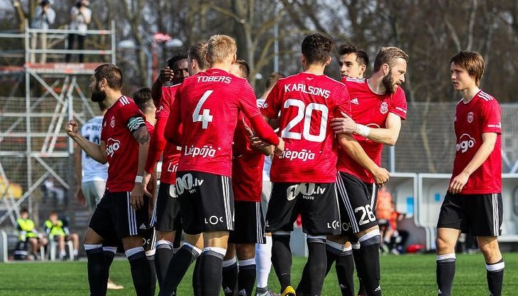 Papildināts – “Liepājas” futbolistiem zaudējums pārceltajā pārbaudes mačā