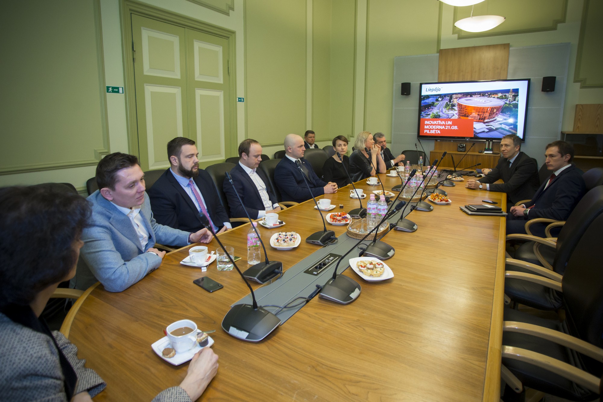 Domes vadība vizītē uzņem “KPV LV” pārstāvjus