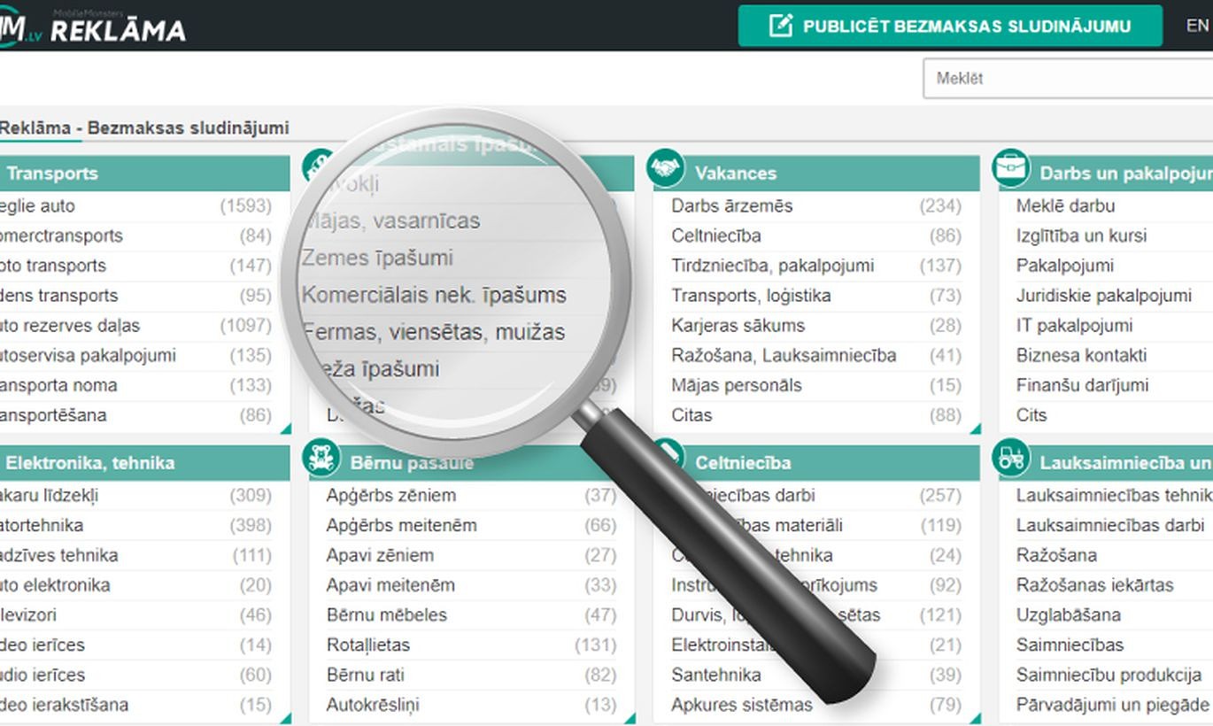 Gads tirgū: sludinājumu portāls mm.lv iekaro popularitāti