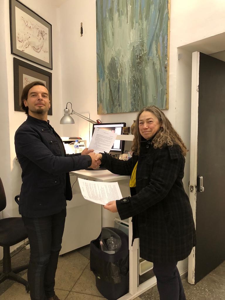 LMMDV noslēdz sadarbības līgumu ar Lietuvas Mākslinieku savienību