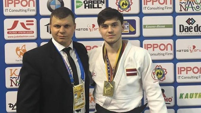 Džudists Galaktionovs uzvar Eiropas junioru kausa posmā Kauņā
