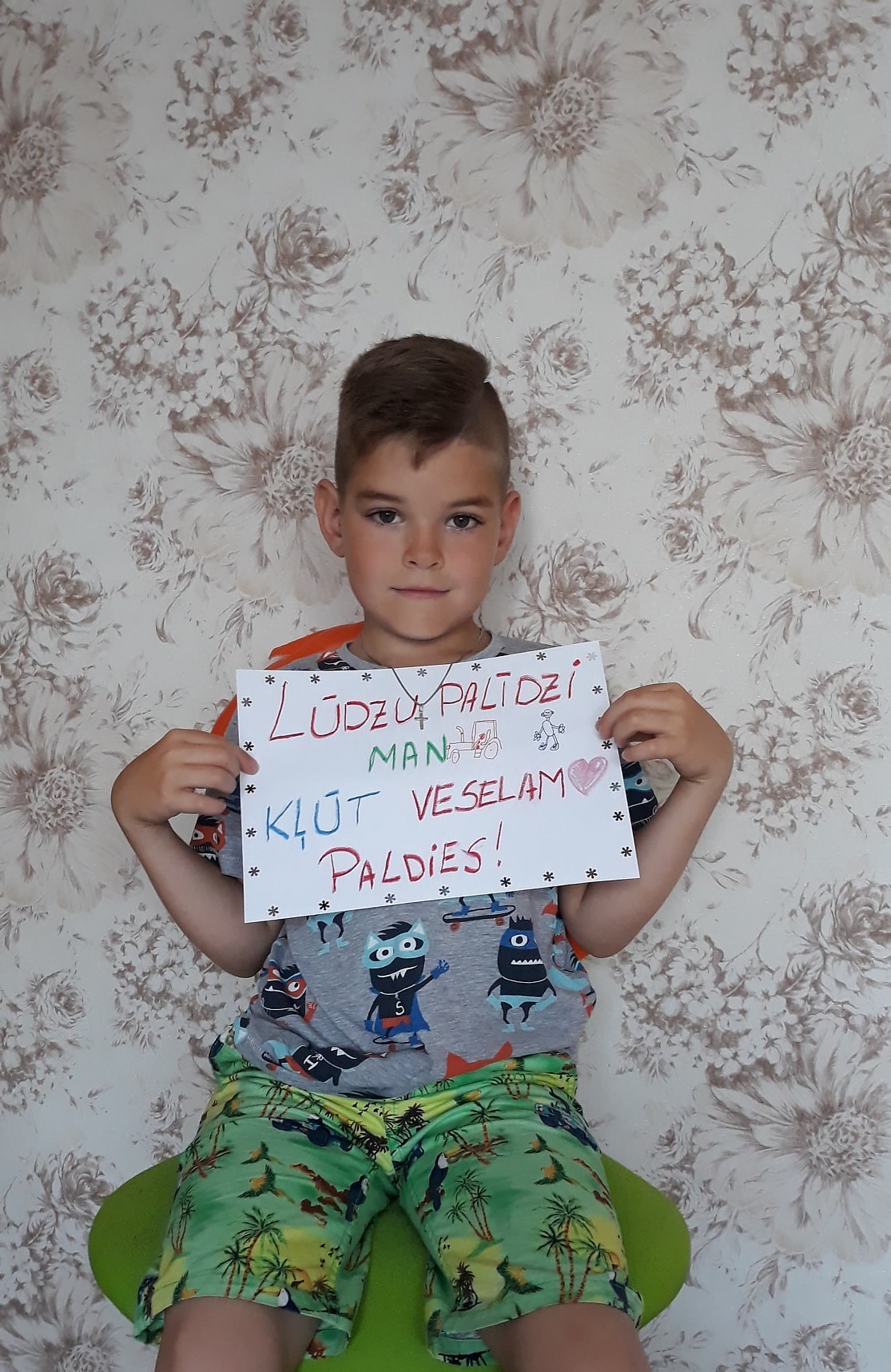 Lūdz palīdzību, lai staigātu
