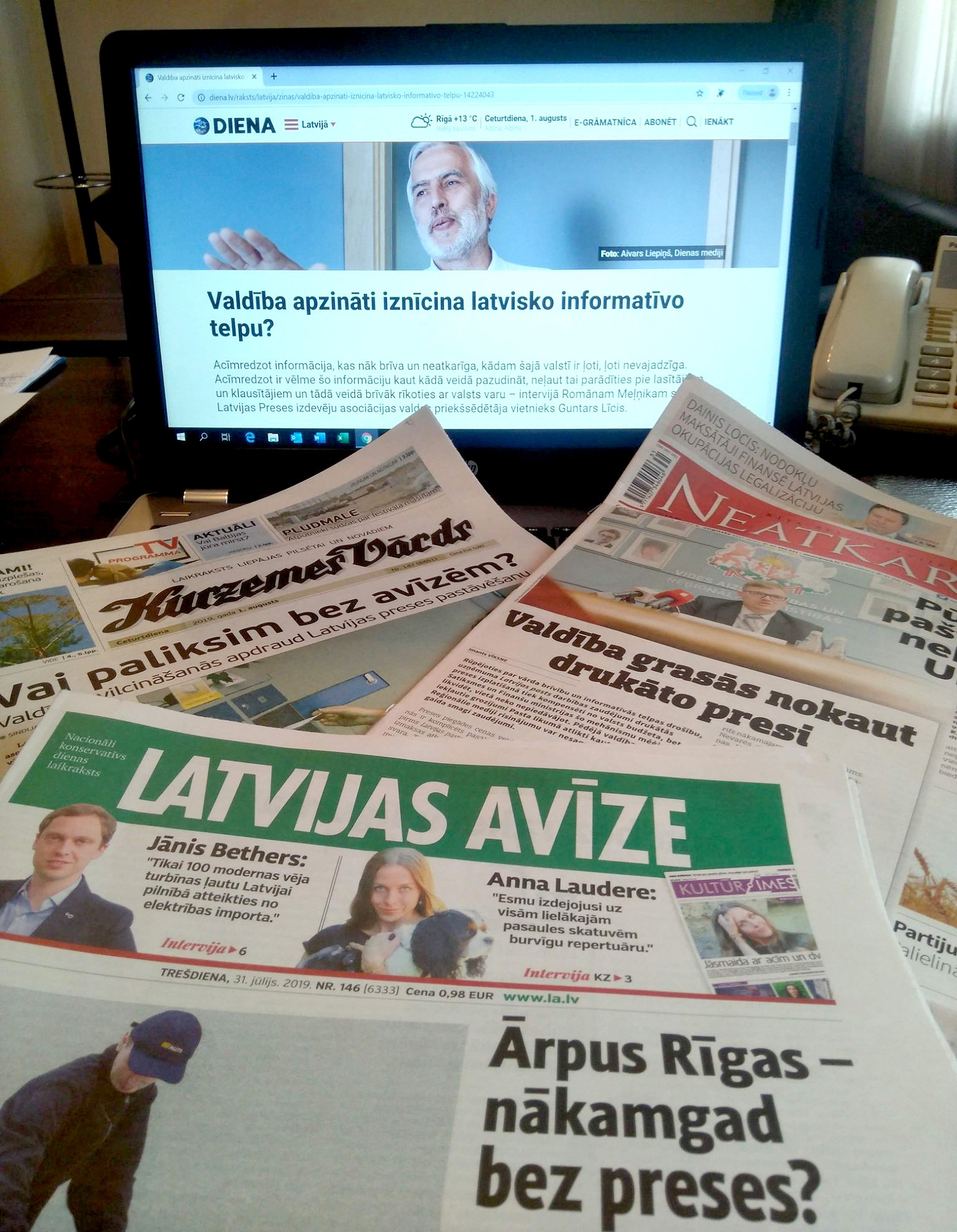 Valdības vilcināšanās apdraud Latvijas preses pastāvēšanu