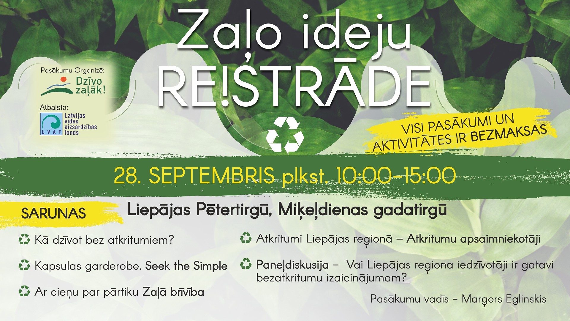 Zaļo ideju RE!STRĀDE Liepājā