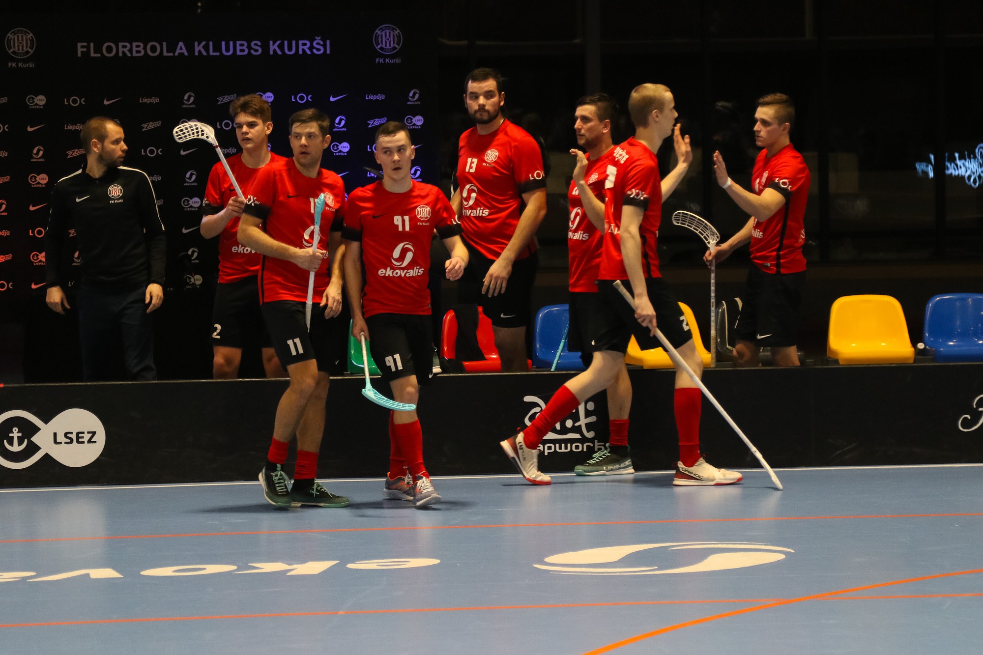 Liepājas florbola komanda “Kurši/Ekovalis” atkal mērķē uz izslēgšanas spēlēm