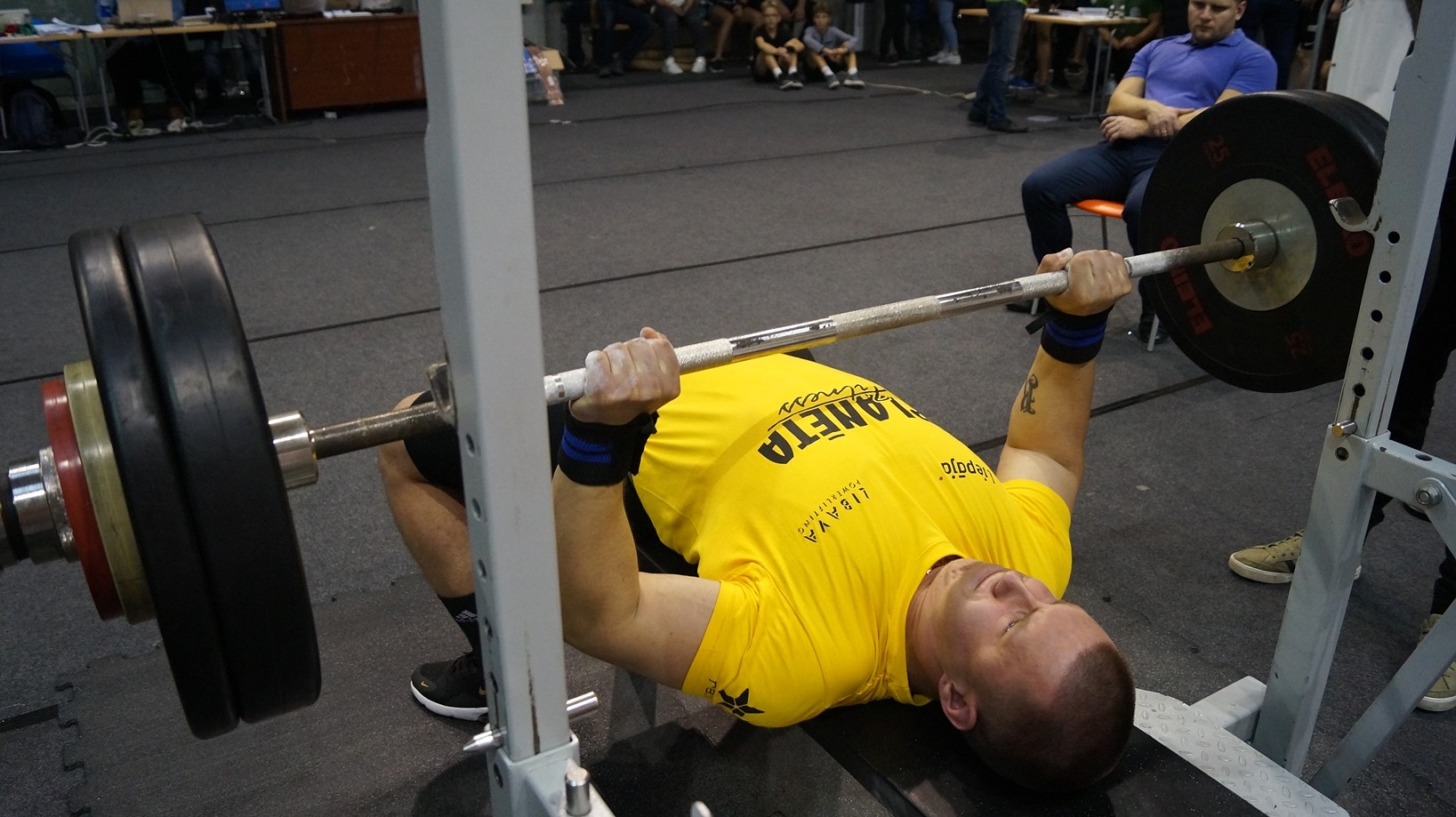 Liepājas čempiona titulu svaru stieņa spiešanā guļus saņem ”Libava Powerlifiting” komanda