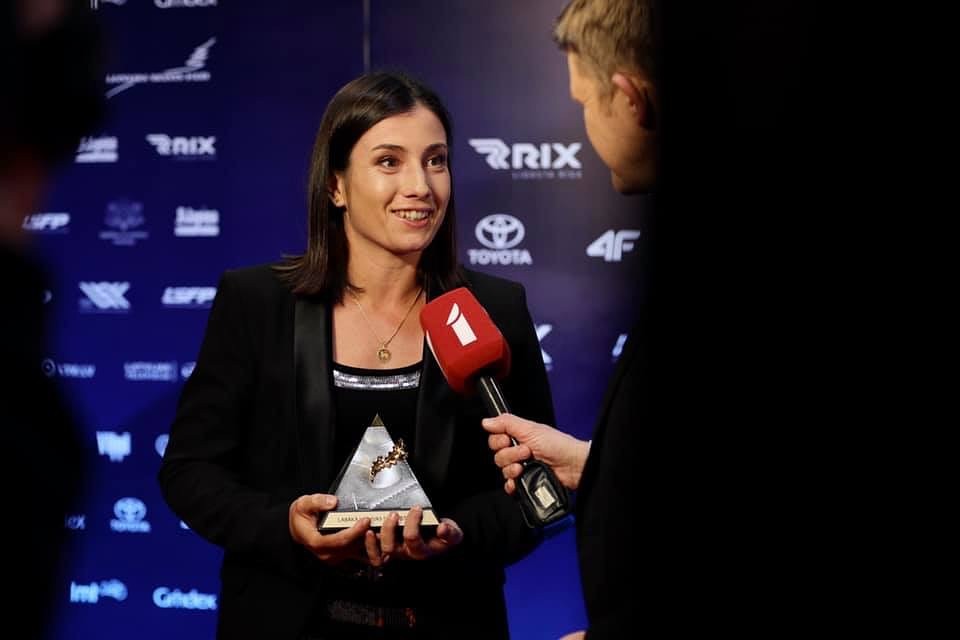 Anastasija Sevastova iegūst Latvijas gada balvu sportā