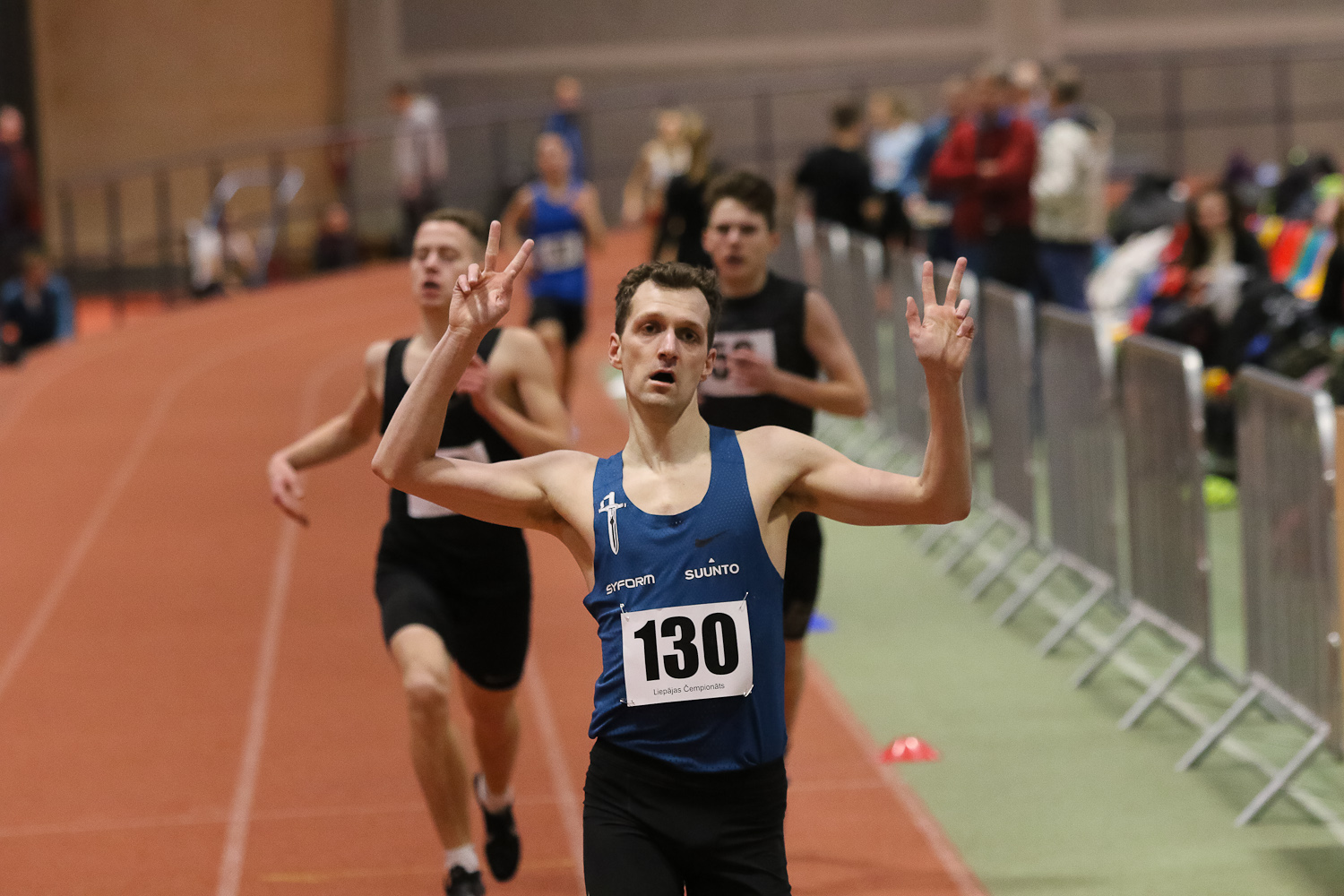 Liepājas čempionātā vieglatlētikā labots Latvijas U20 rekords telpās