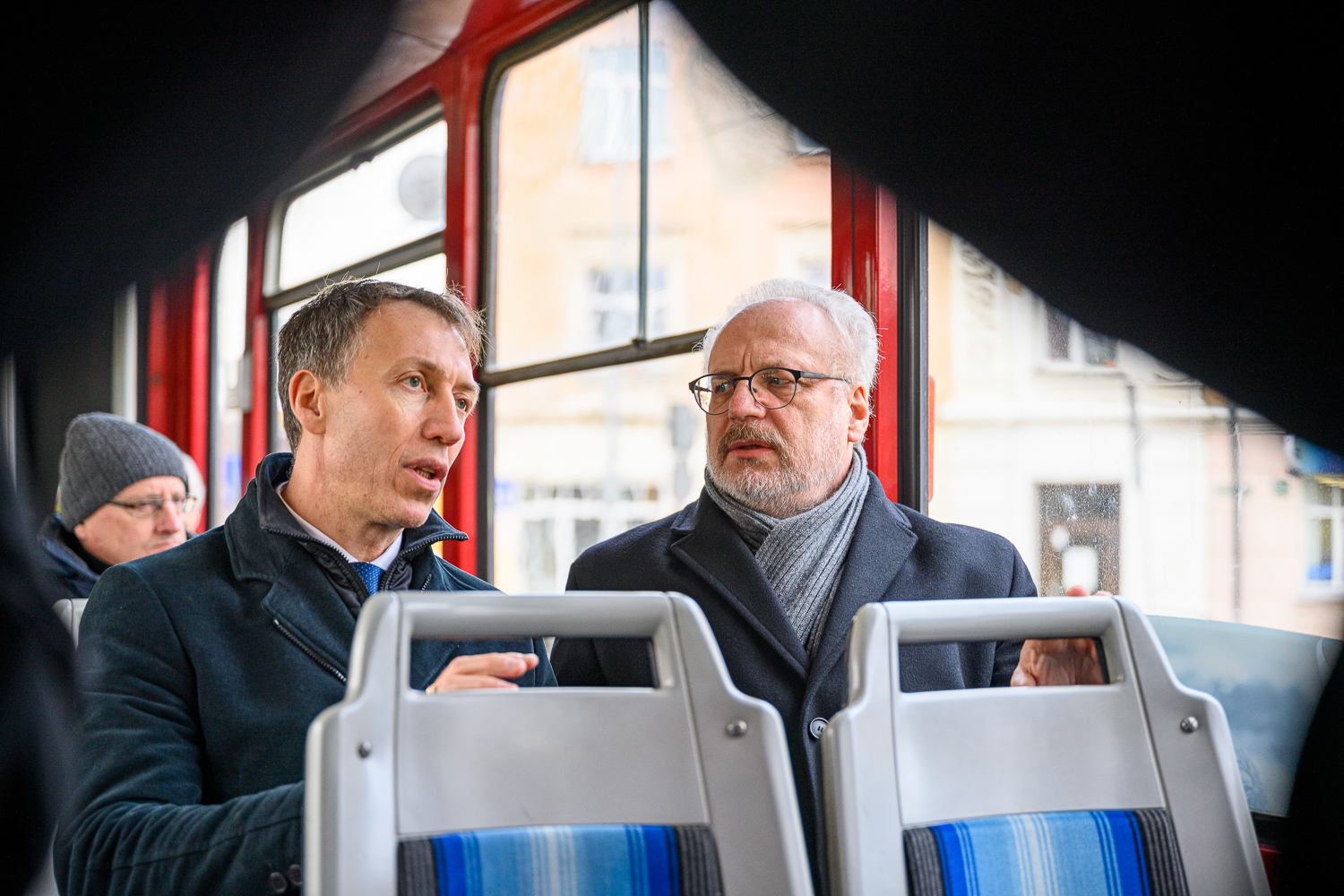 Valsts prezidenta brauciens Liepājas tramvajā – simbolisks