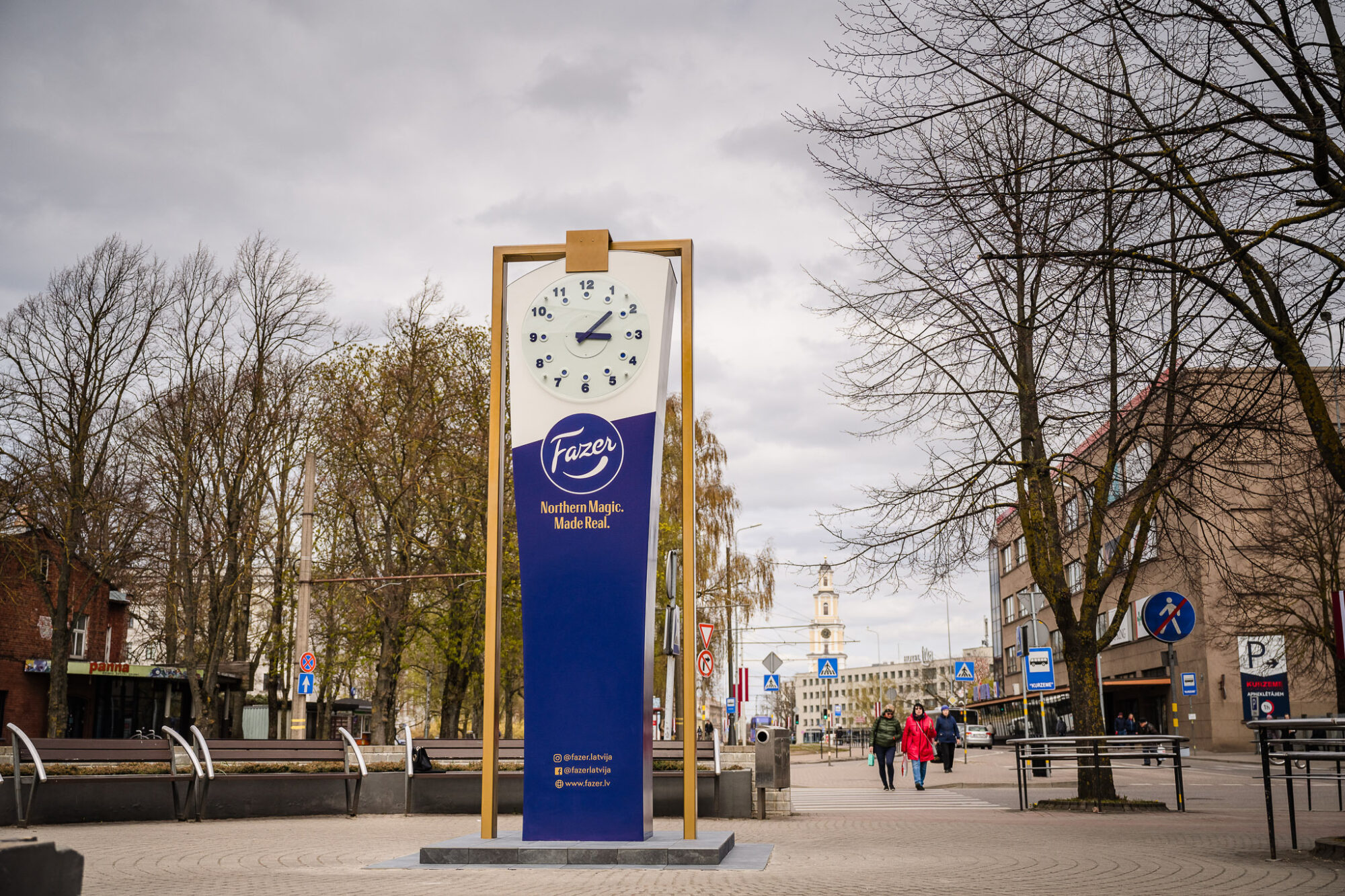Tirgoņu ielas skvērā atgriežas “Fazer” pulkstenis