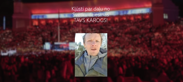 4. maijā notiks dziesmas ”Tavs karogs” videoklipa digitālā pirmizrāde