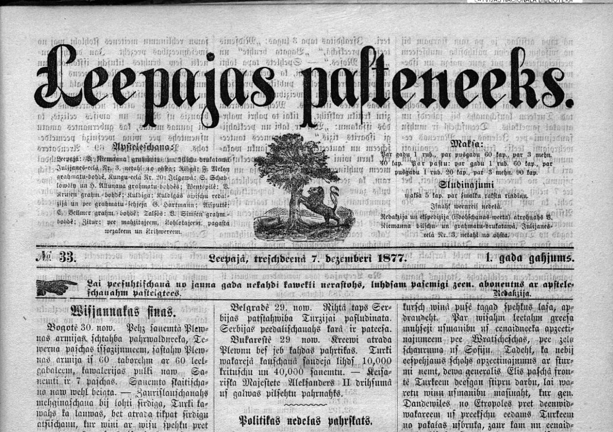 Sirdi tik kņudinošais vārds – latvietis. No kā sākās avīžniecība Liepājā