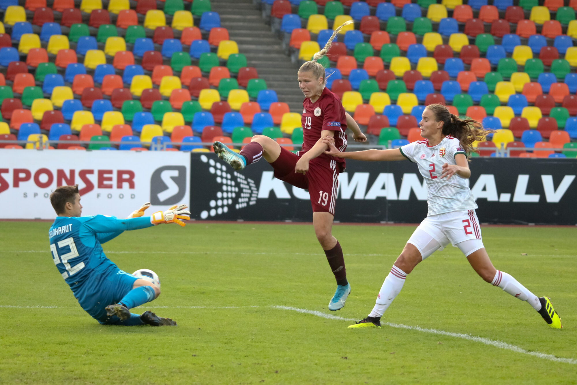 Latvijas sieviešu futbola izlase kapitulēja Liepājā