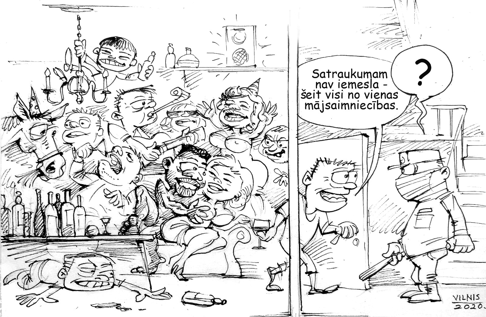 No vienas mājsaimniecības
