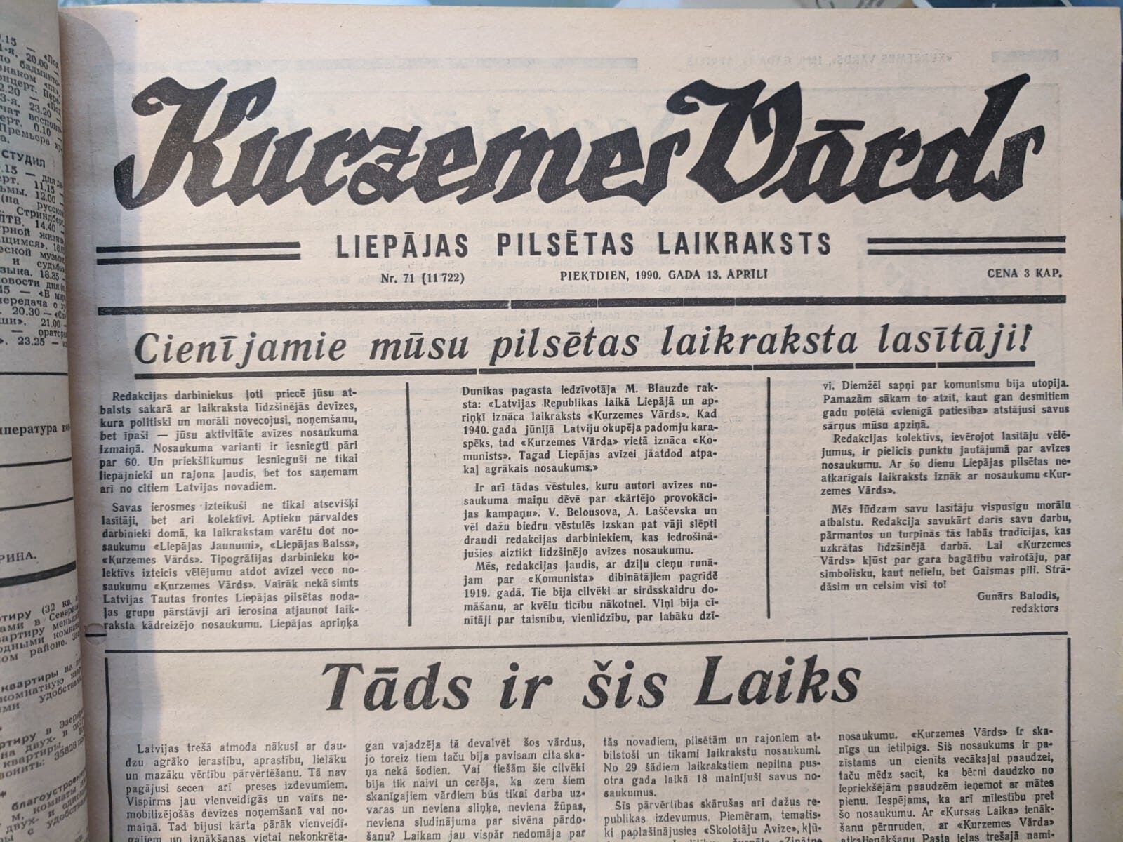 Vēstures līkloči “Kurzemes Vārdā”: Brīnišķīgi sapņi par alkīdā linoleja ražošanu