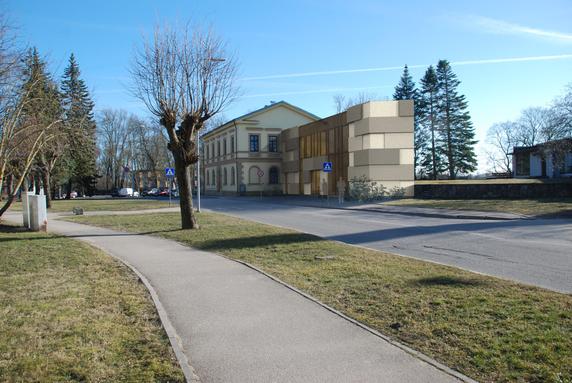 Grobiņas novada dome vēlas pārbūvēt namu jaunā novada centram