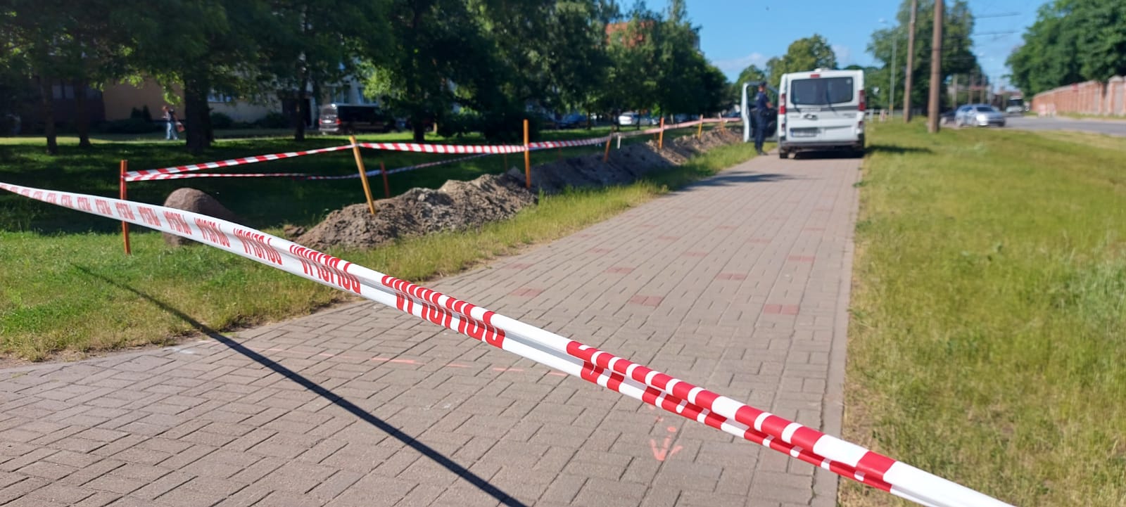 Klaipēdas ielā atrod kara laika lādiņu