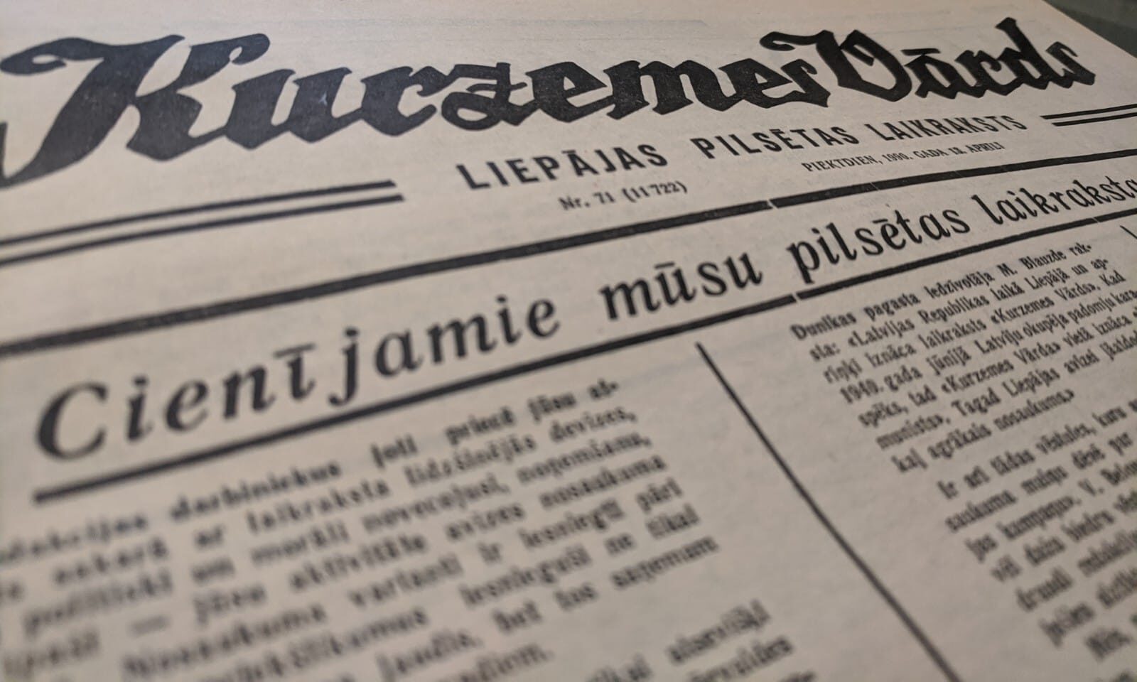 Vēstures līkloči “Kurzemes Vārdā”: Kafiju vai avīzi?