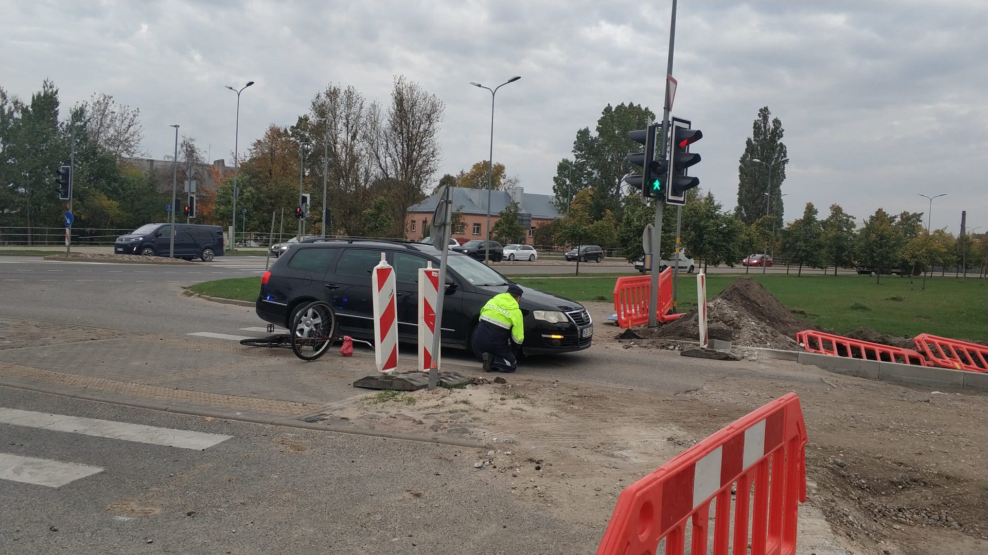 Velosipēdistu melnais rīts Liepājas ielās