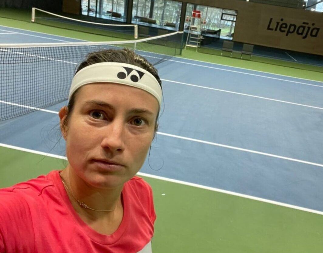 Anastasija Sevastova trenējas Liepājā
