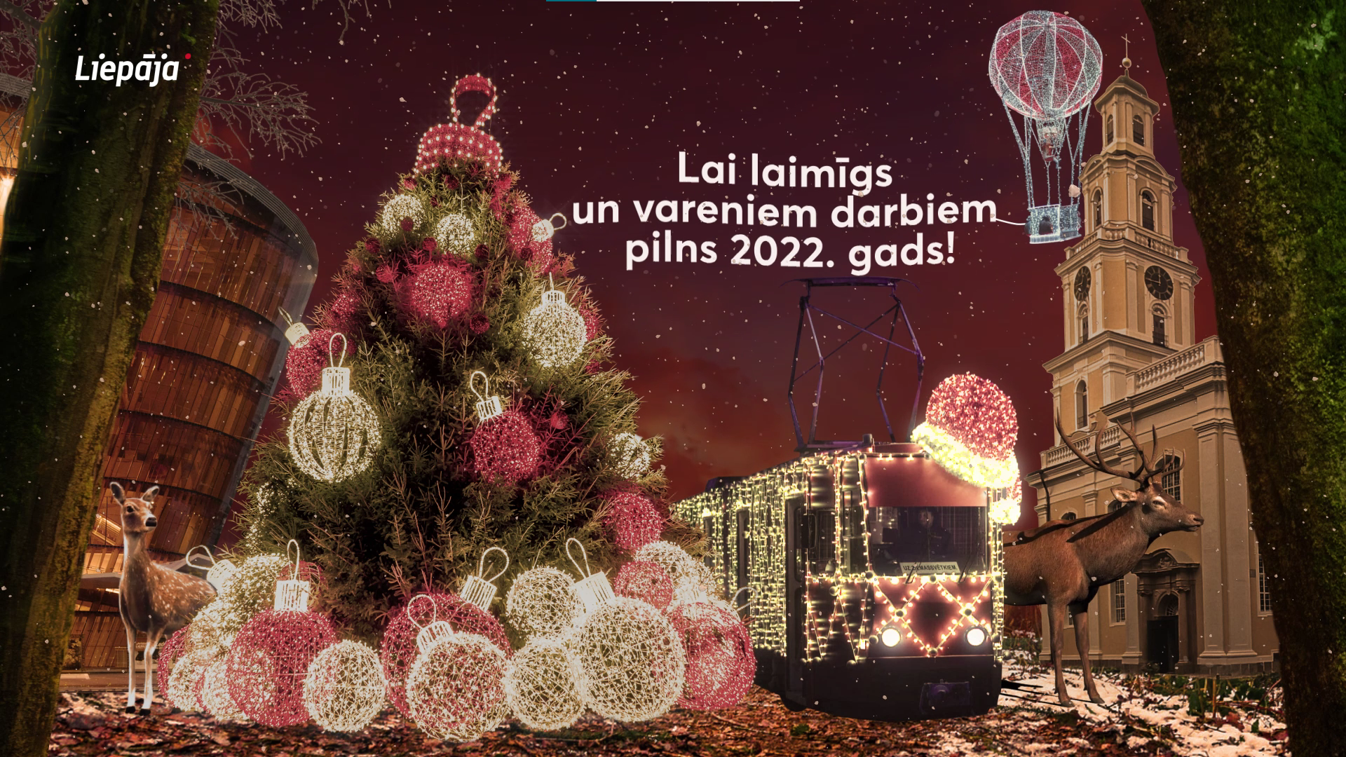 Jauno gadu Liepāja sagaidīs ar video animācijām pilsētvidē