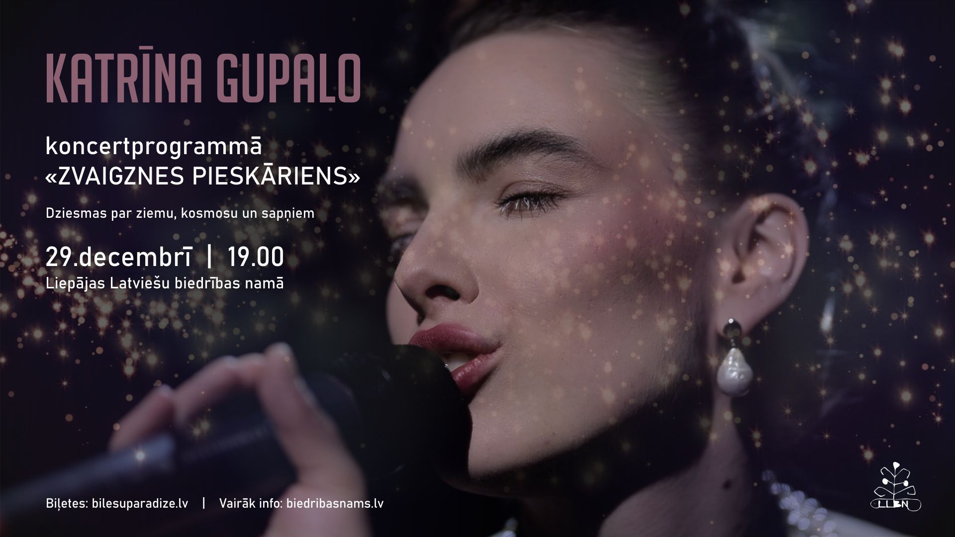 Biedrības namā svētku noskaņās uzstāsies Katrīna Gupalo