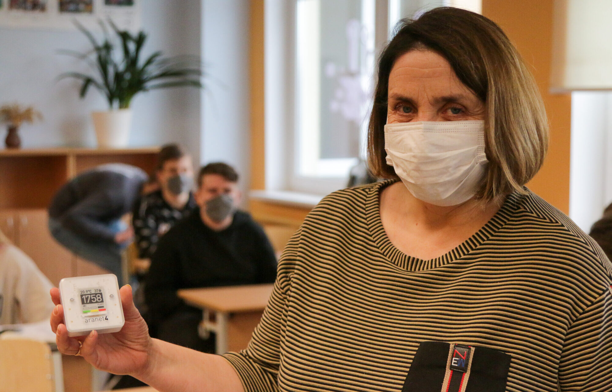 Aizputes vidusskolā gaisa kvalitāti mēra jau gadu