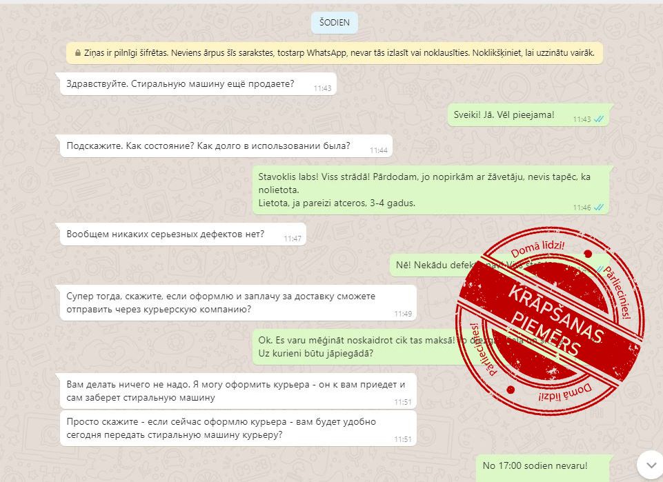 Slēpjoties zem kurjerkompāniju logo, noziedznieki izkrāpuši naudu