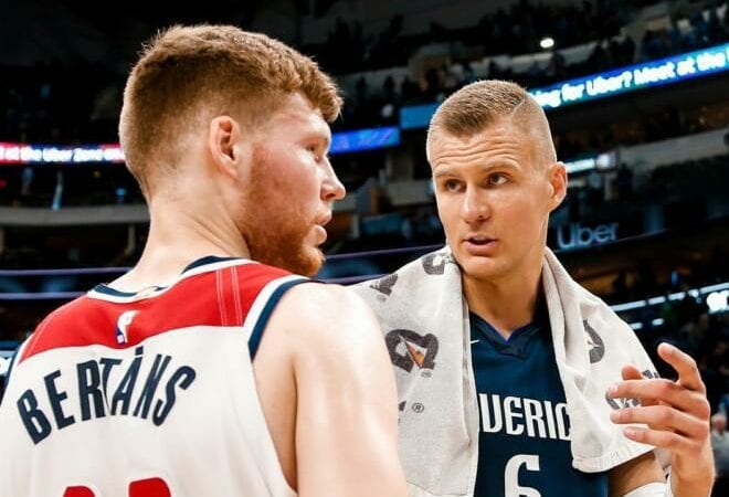 Latvieši mainās vietām: Porziņģis aizmainīts uz “Wizards”, Bertāns pārceļas uz Dalasu