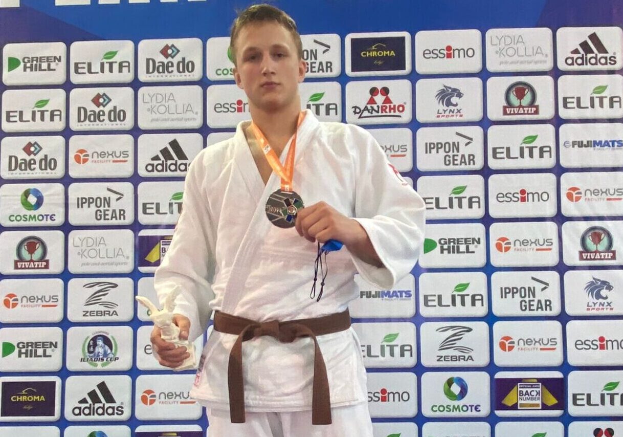 Džudo cīkstonis Maksims Duinovs izcīna bronzas medaļu Eiropas kausā junioriem