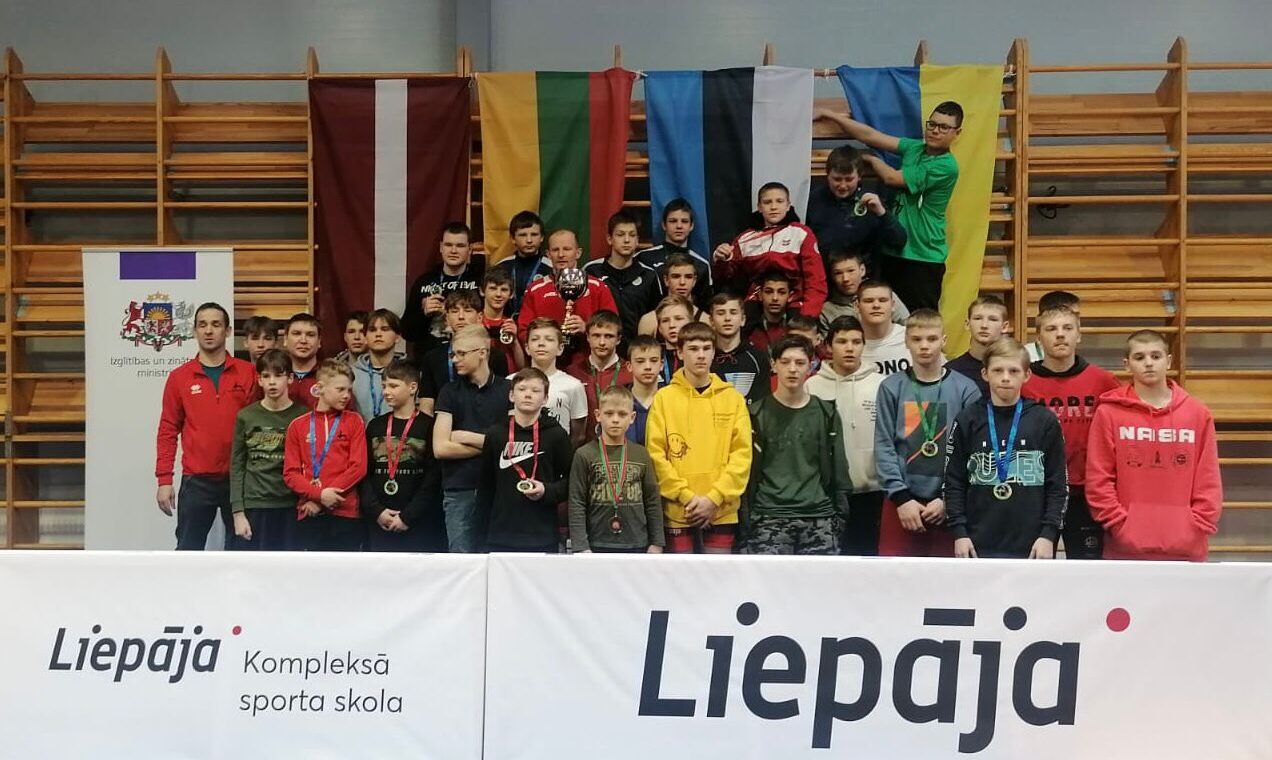 Aizrit noslēdzošais Baltijas kausa posms grieķu-romiešu U15 cīkstoņiem