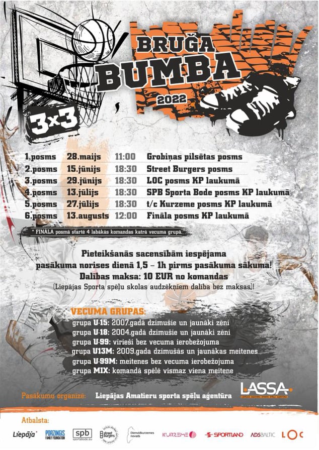 Pirmais ”Bruģa bumbas” posms startēs maijā