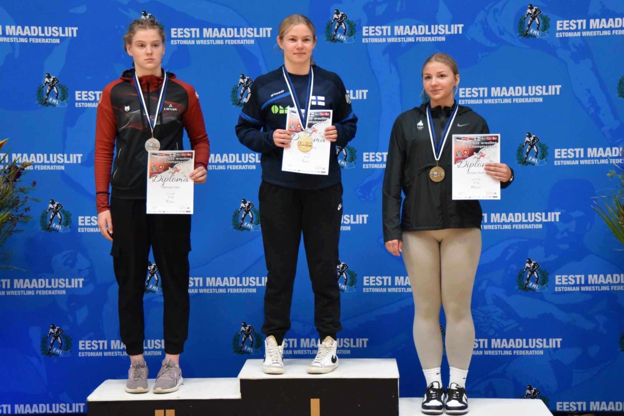 Liepājas cīkstoņiem uzvaras Ziemeļvalstu čempionātā