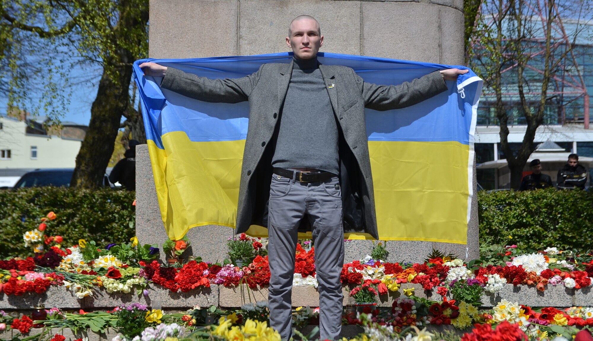 Puisis ar Ukrainas karogu atzīts par cietušo