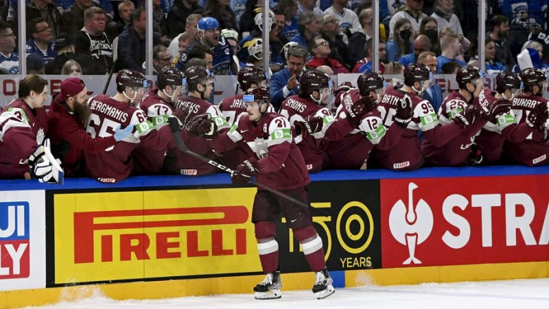 Latvijas hokeja izlase pasaules čempionāta mačā zaudē Somijai