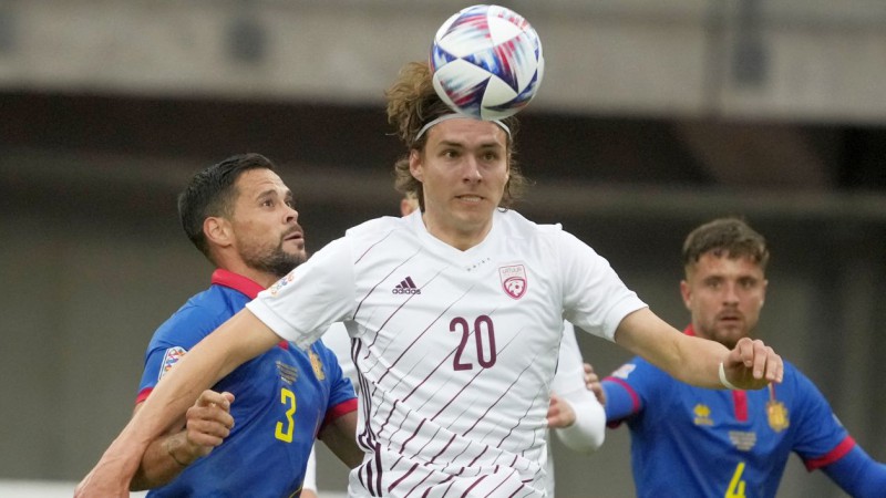 Uldriķis ar diviem vārtiem nodrošina Latvijas uzvaru pār Andoru UEFA Nāciju līgas spēlē