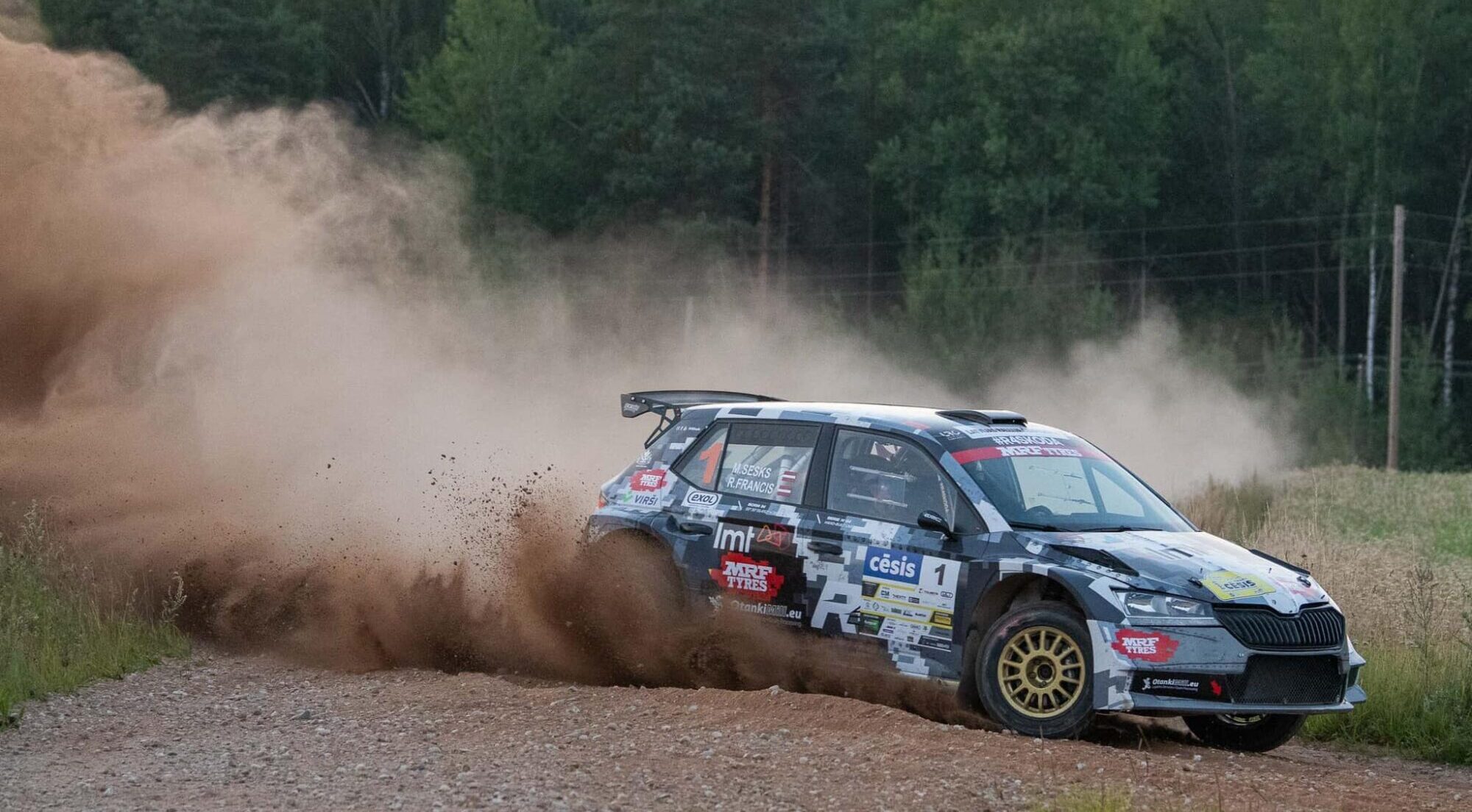 Pēc rallija “Cēsis” pirmās dienas Seska/Franča duets ieņem 11. pozīciju