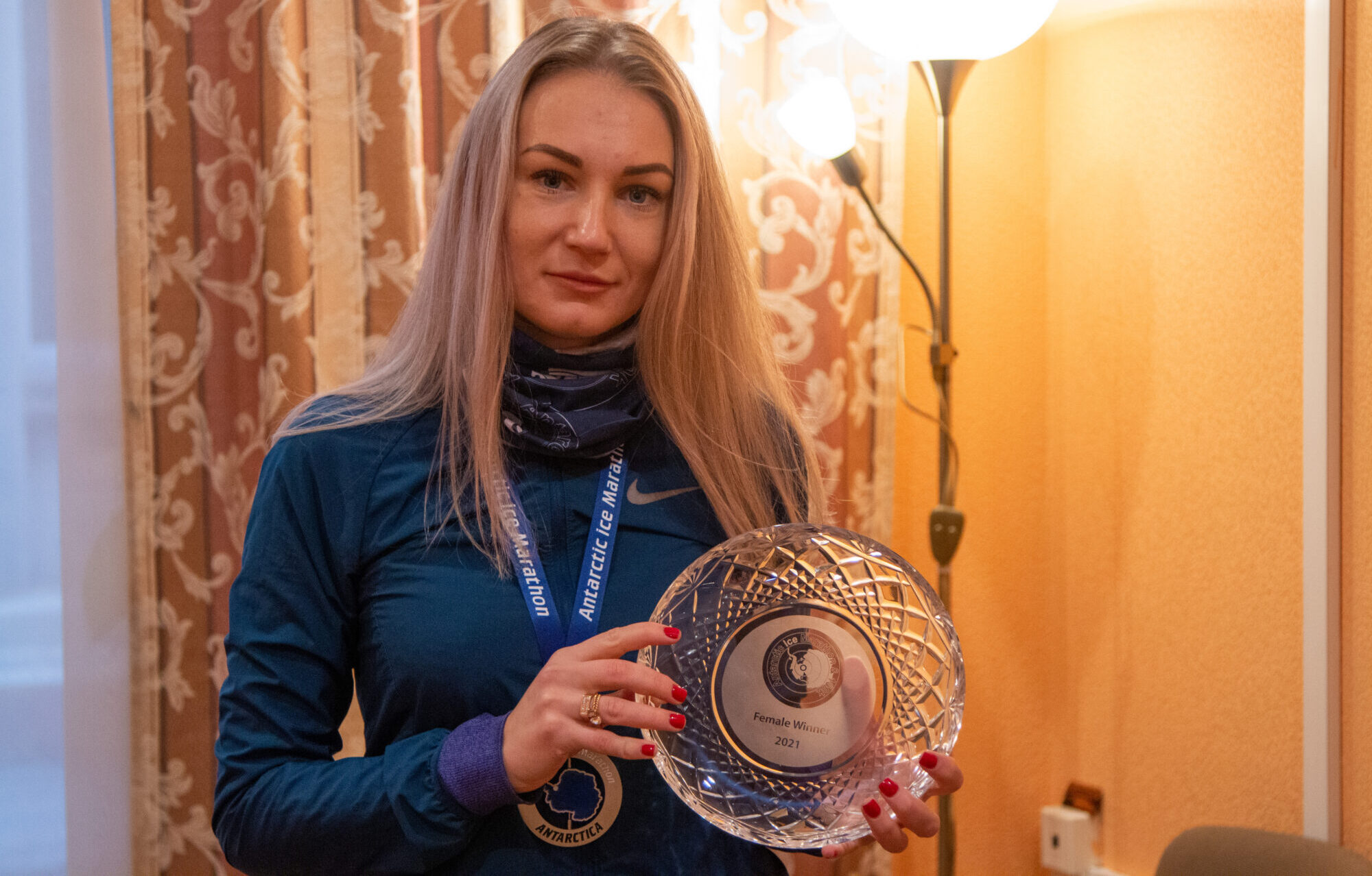 Ledus maratona rekordiste Evija Reine dalās atmiņās par piepildīto Antarktīdas sapni