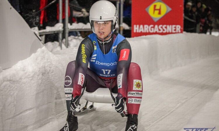 Aparjodei pasaules čempionātā kamaniņu sportā astotā vieta
