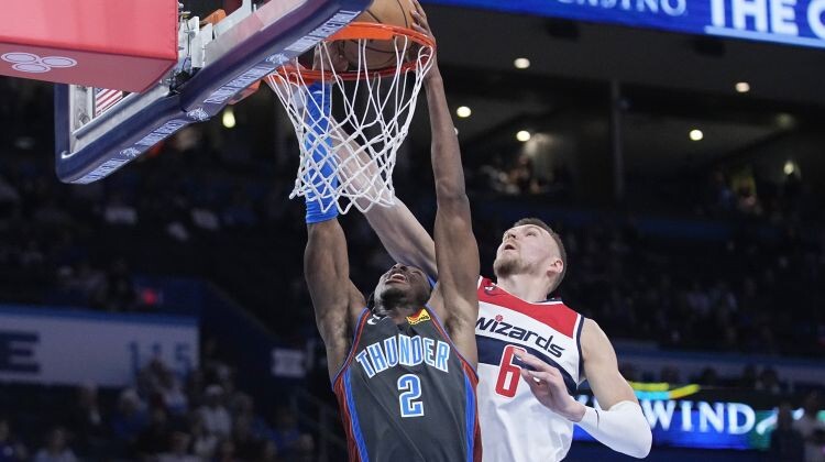 Porziņģim 14+10, “Wizards” izbraukumā kapitulē “Thunder”