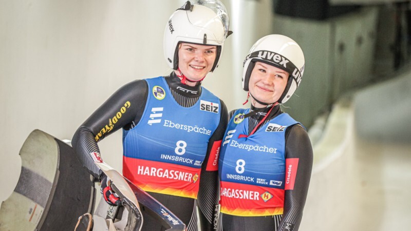 Divnieks Upīte/Ozoliņa Siguldā uzvar Pasaules kausa posmā kamaniņu sportā