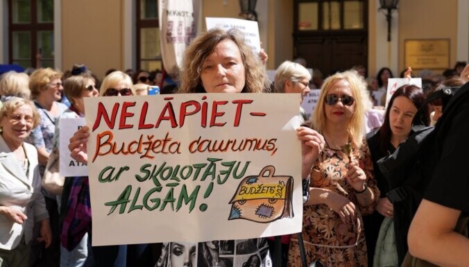 Pedagogi pošas trīs dienu streikam aprīļa beigās
