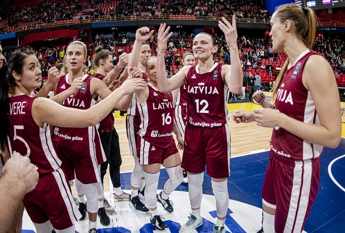 Latvijas basketbolistes EČ finālturnīrā spēlēs apakšgrupā ar Spāniju, Grieķiju un Melnkalni