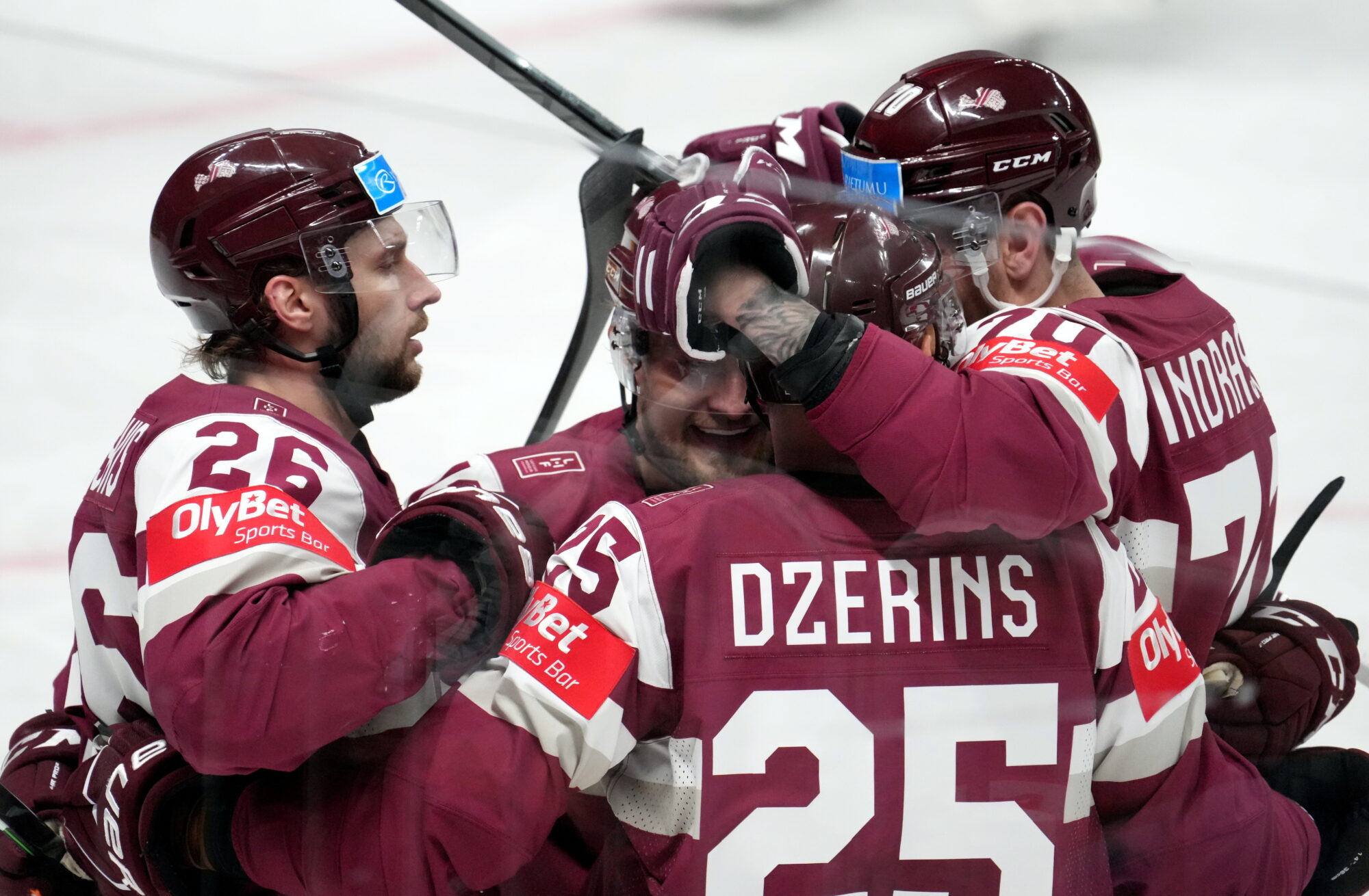 Latvijas hokejistiem uzvara pasaules čempionāta mačā ar Slovēniju